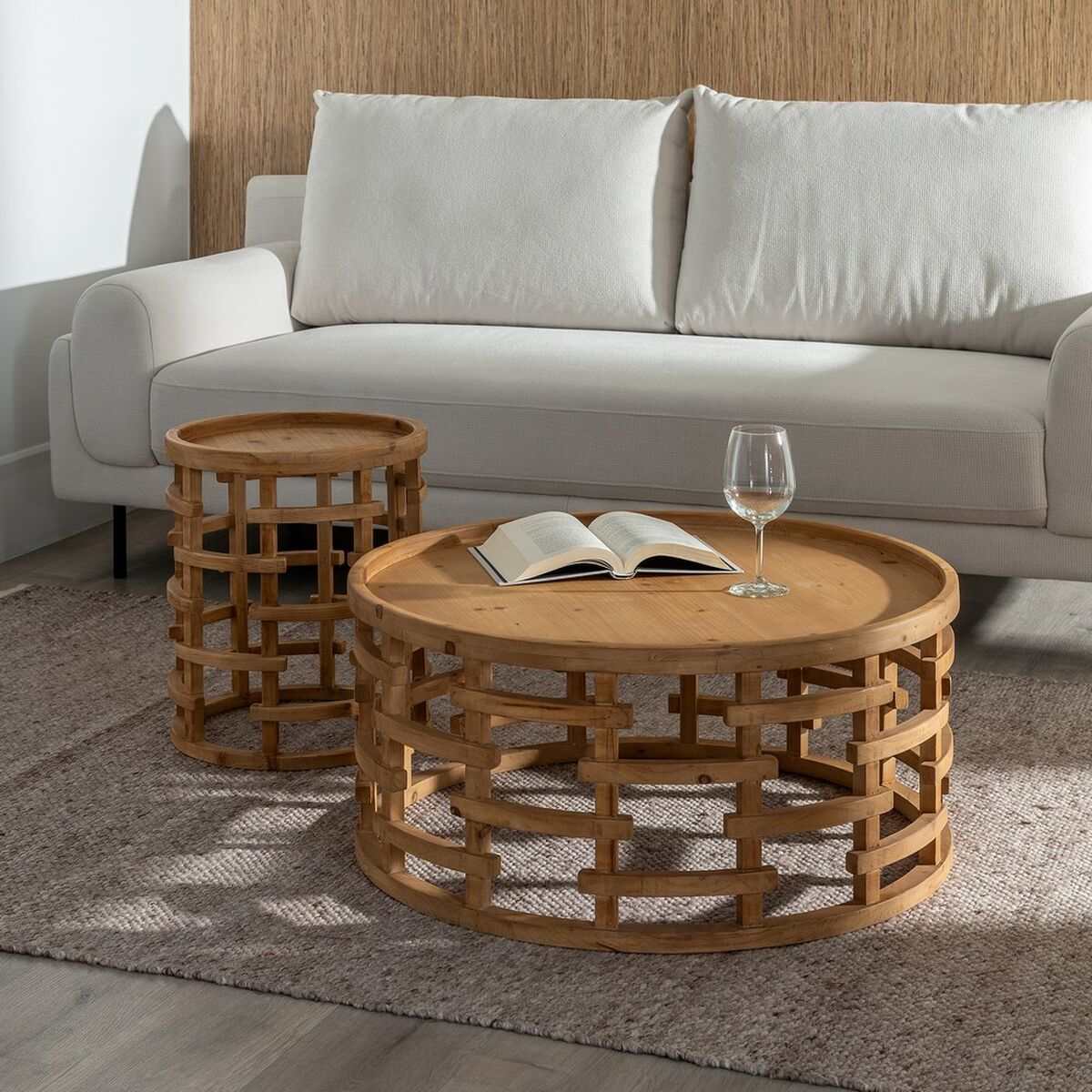 Hoofdtafel Natuurlijk 80 x 80 x 36 cm